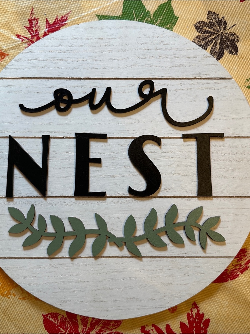 Our Nest Wood Wall Sign